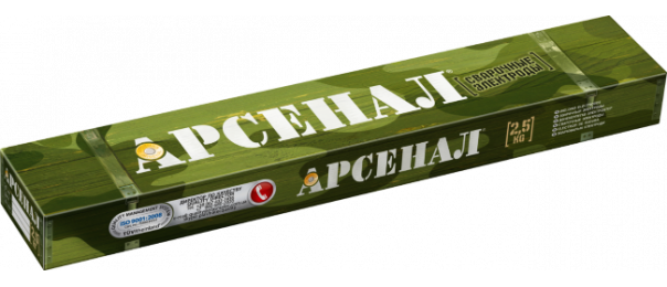 Электроды сварочные Арсенал МР-3, ф 3 мм (уп-2,5 кг) купить с доставкой в Можайске