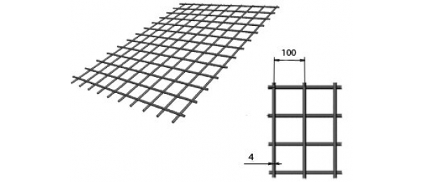 Сетка сварная (дорожная) 100х100х4мм 1,5х2м купить с доставкой в Можайске