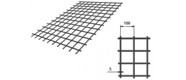 Сетка сварная (дорожная) 100х100х5мм 1,5х2м купить с доставкой в Можайске