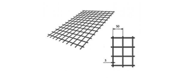 Сетка сварная (дорожная) 50х50х3мм 1х2м купить с доставкой в Можайске